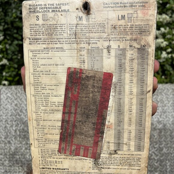 Mcgard 127 Locking Wheel Lug Nut Kit AMC Ford Chevy Dodge Pontiac Oldsmobile - Picture 3 of 3